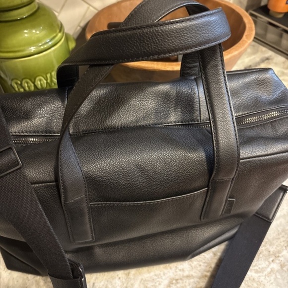 AWAY Everywhere (Original) Black Leather Travel Tote Duffel (Discontinued Model) - Picture 5 of 11